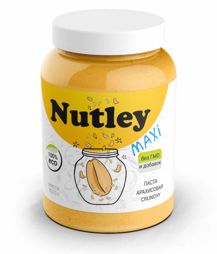 Арахисовая паста кранчи "Nutley"